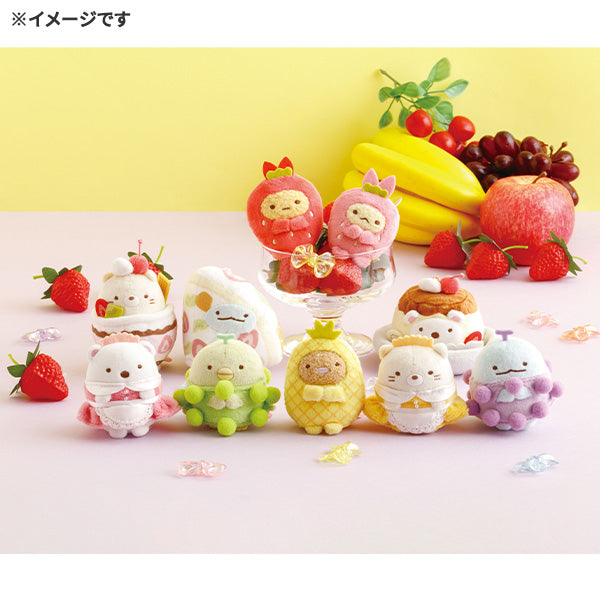 San-X | Sumikko Gurashi Fruit Parlor Hand-held Tenori Plush Toy - Tonkatsu MV45301