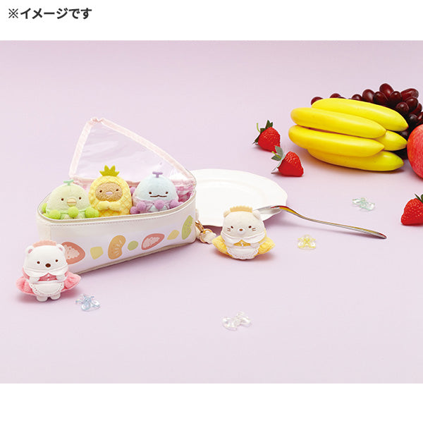San-X | Sumikko Gurashi Fruit Parlor Hand-held Tenori Plush Toy - Tonkatsu MV45301