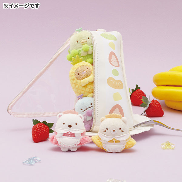 San-X | Sumikko Gurashi Fruit Parlor Hand-held Tenori Plush Toy - Tonkatsu MV45301