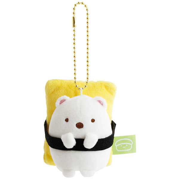 San-X | Sumikko Gurashi Anytime Sushi Miscellaneous Goods Hanging Plush Toy - Polar Bear MV38701