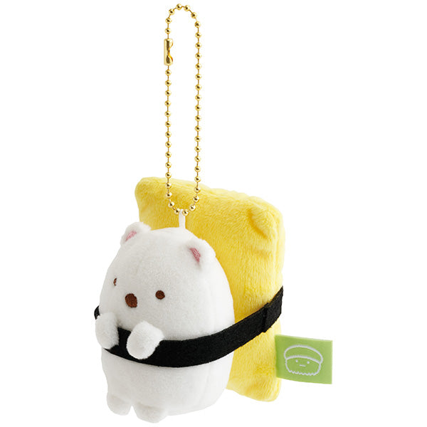 San-X | Sumikko Gurashi Anytime Sushi Miscellaneous Goods Hanging Plush Toy - Polar Bear MV38701