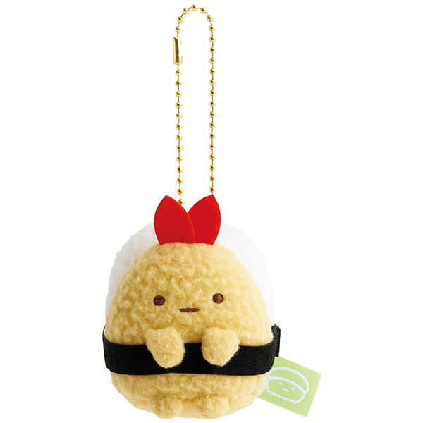 San-X | Sumikko Gurashi Anytime Sushi Series Hanging Plush Toy - Fried Shrimp Tail MV38801