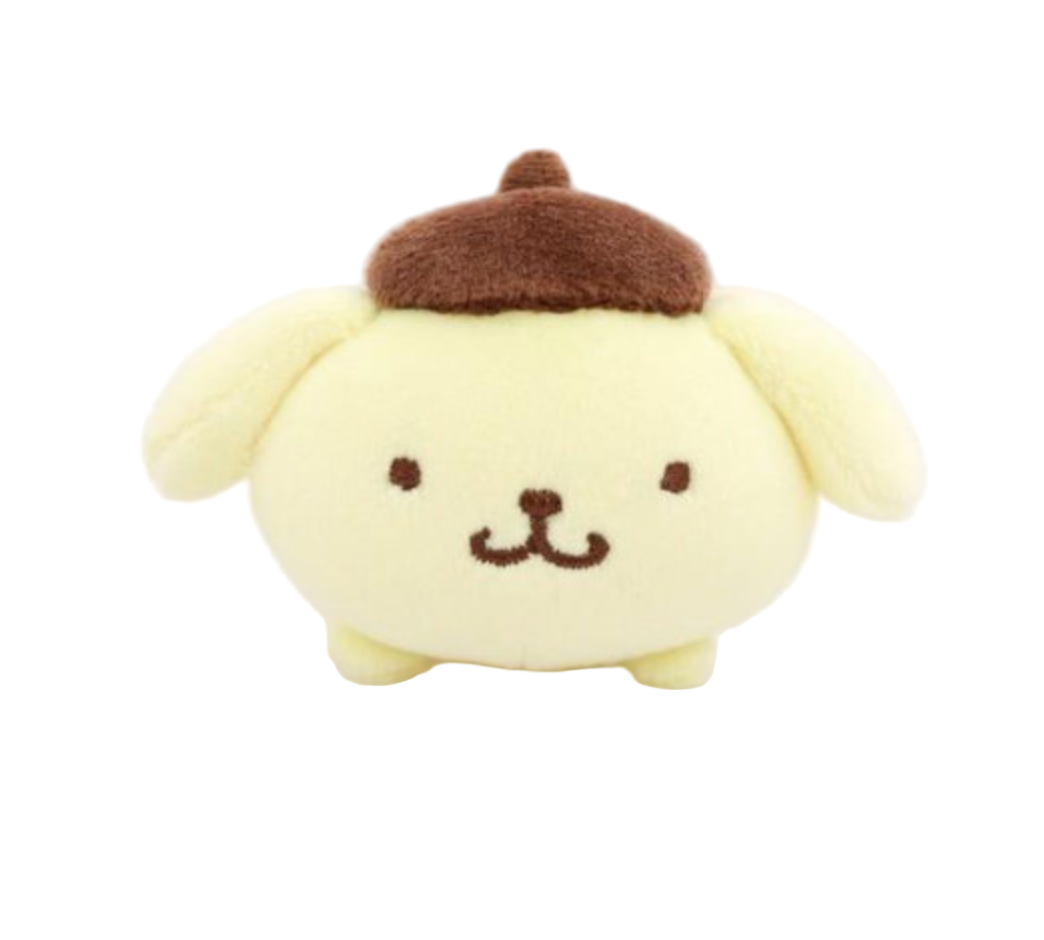 Sanrio | Pompompurin Mini Plush Mascot Holder - Lying Down
