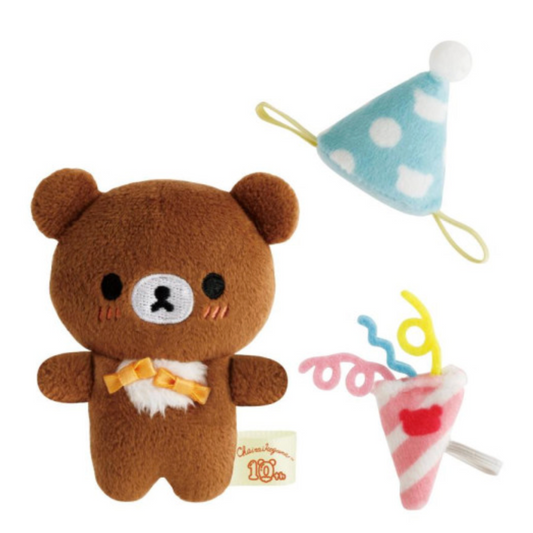 San-X | Rilakkuma Yurakucho Limited CoriCog Store Exclusive Chairoikoguma 10th Anniversary Hand-held Tenori Plush Toy