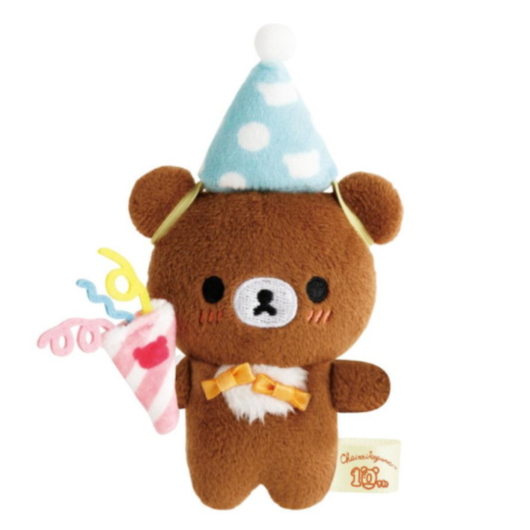 San-X | Rilakkuma Yurakucho Limited CoriCog Store Exclusive Chairoikoguma 10th Anniversary Hand-held Tenori Plush Toy