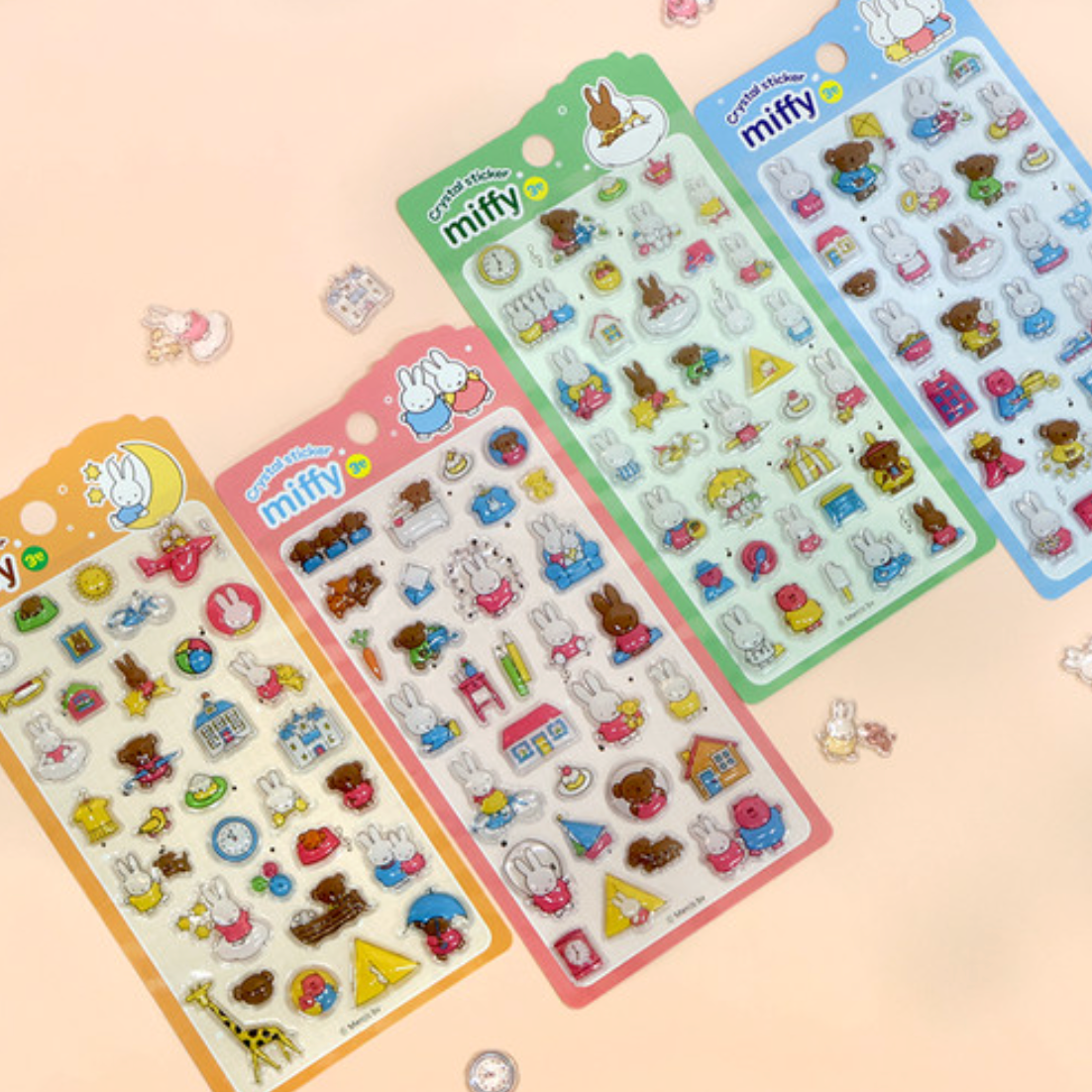 Miffy Korea | Miffy 3D Crystal Bonbon Stickers Vol.3 (4 Types)