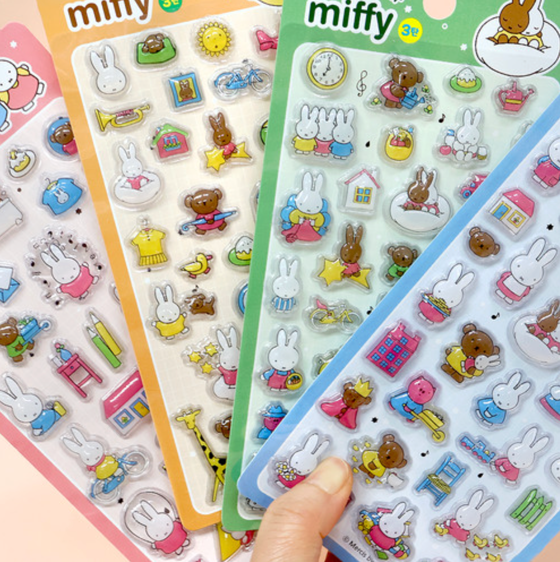 Miffy Korea | Miffy 3D Crystal Bonbon Stickers Vol.3 (4 Types)