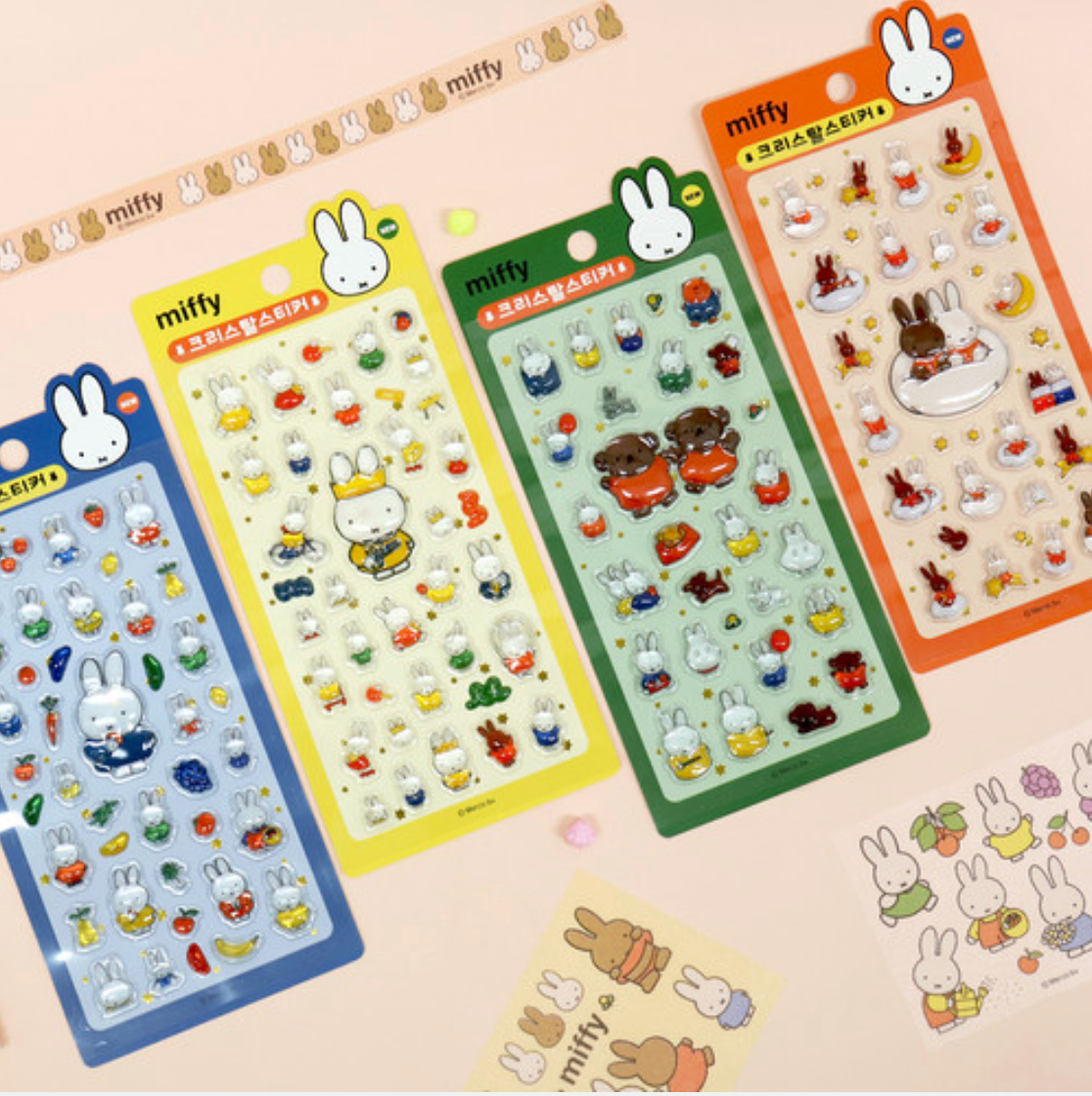 Miffy Korea | Miffy 3D Crystal Bonbon Stickers Vol.2 (4 Types)