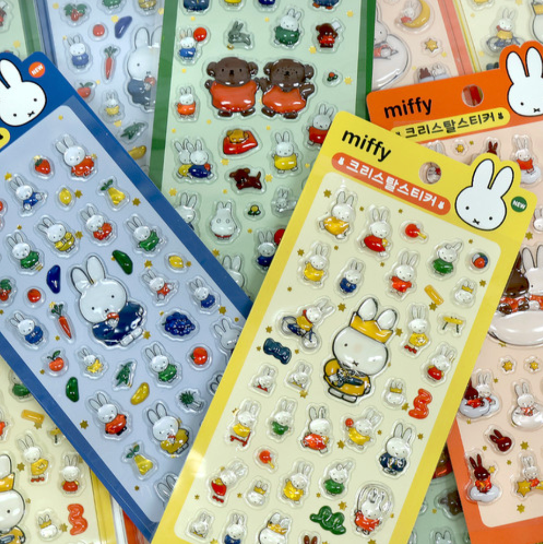 Miffy Korea | Miffy 3D Crystal Bonbon Stickers Vol.2 (4 Types)