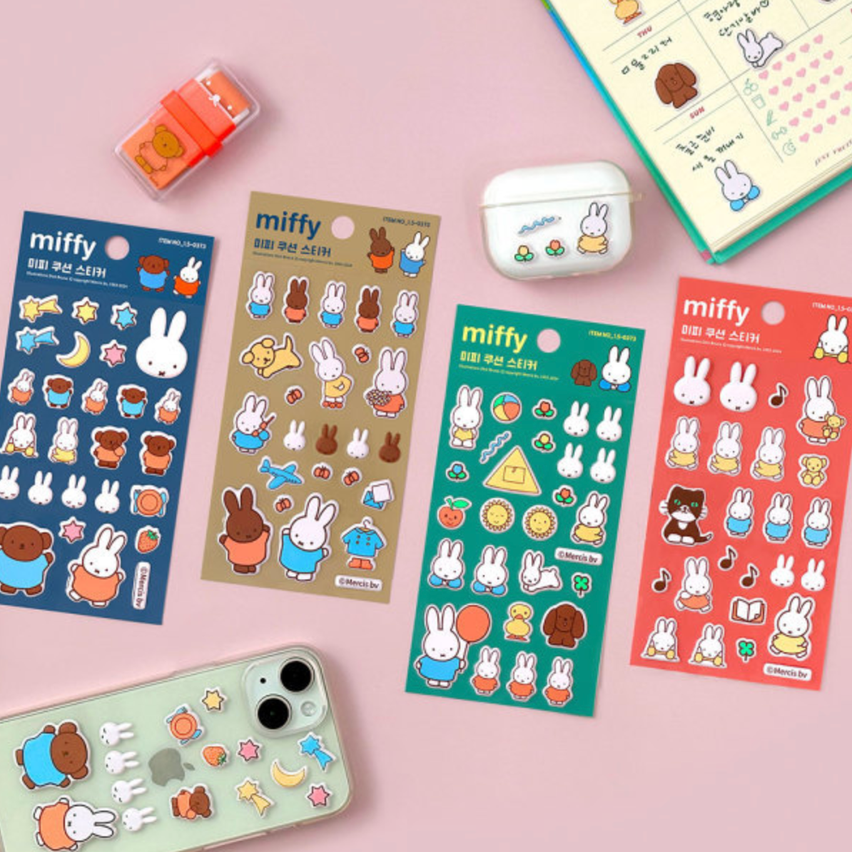 Miffy Korea | Miffy 3D Puff Stickers (4 Types)