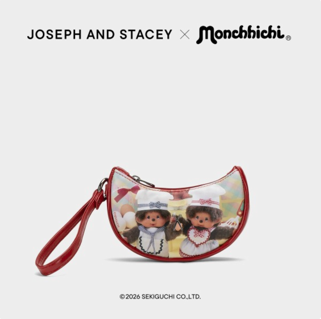 JOSEPH AND STACEY Bib Pouch Chef Monchichi Red