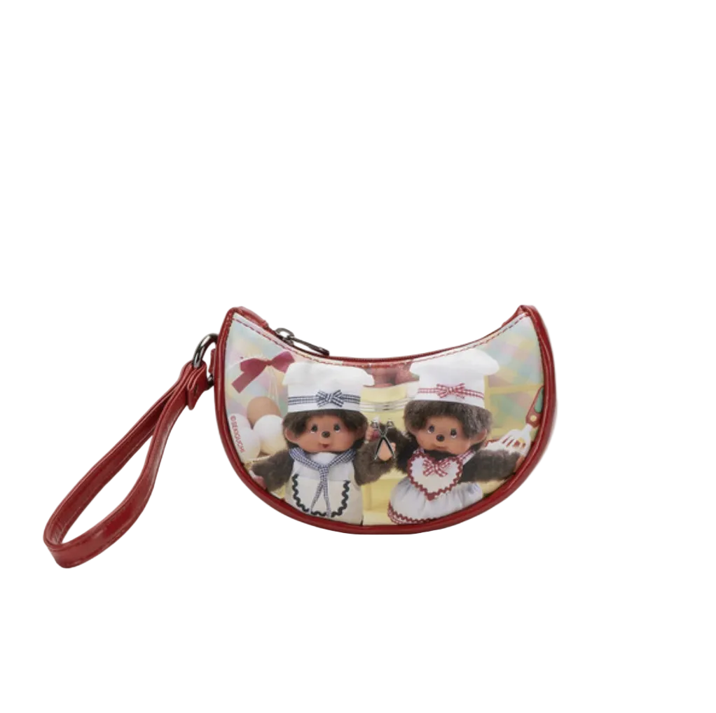 JOSEPH AND STACEY Bib Pouch Chef Monchichi Red