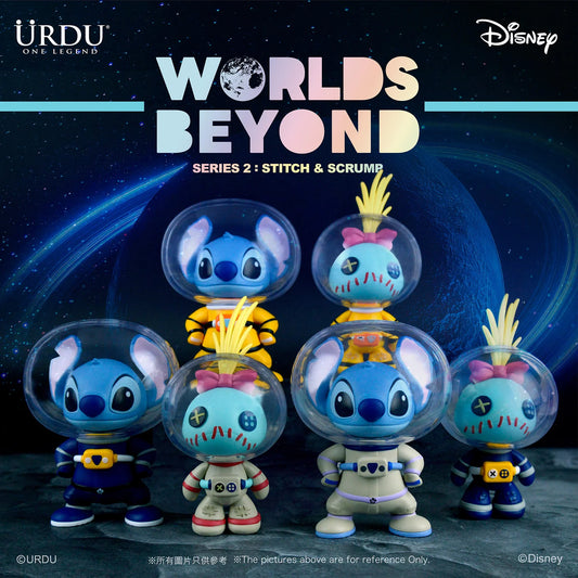 URDU Disney Worlds Beyond Blind Box Series 2 - Stitch & Scrump (1 Box 6 Ball, Total 8 Designs)
