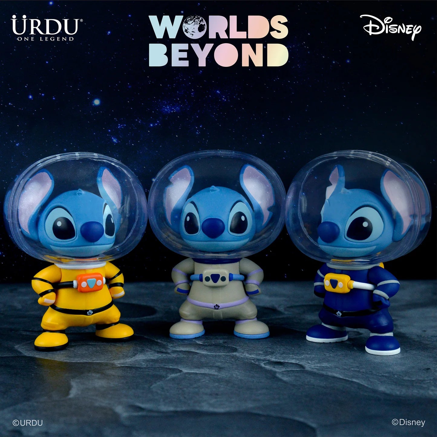 URDU Disney Worlds Beyond Blind Box Series 2 - Stitch & Scrump (1 Box 6 Ball, Total 8 Designs)