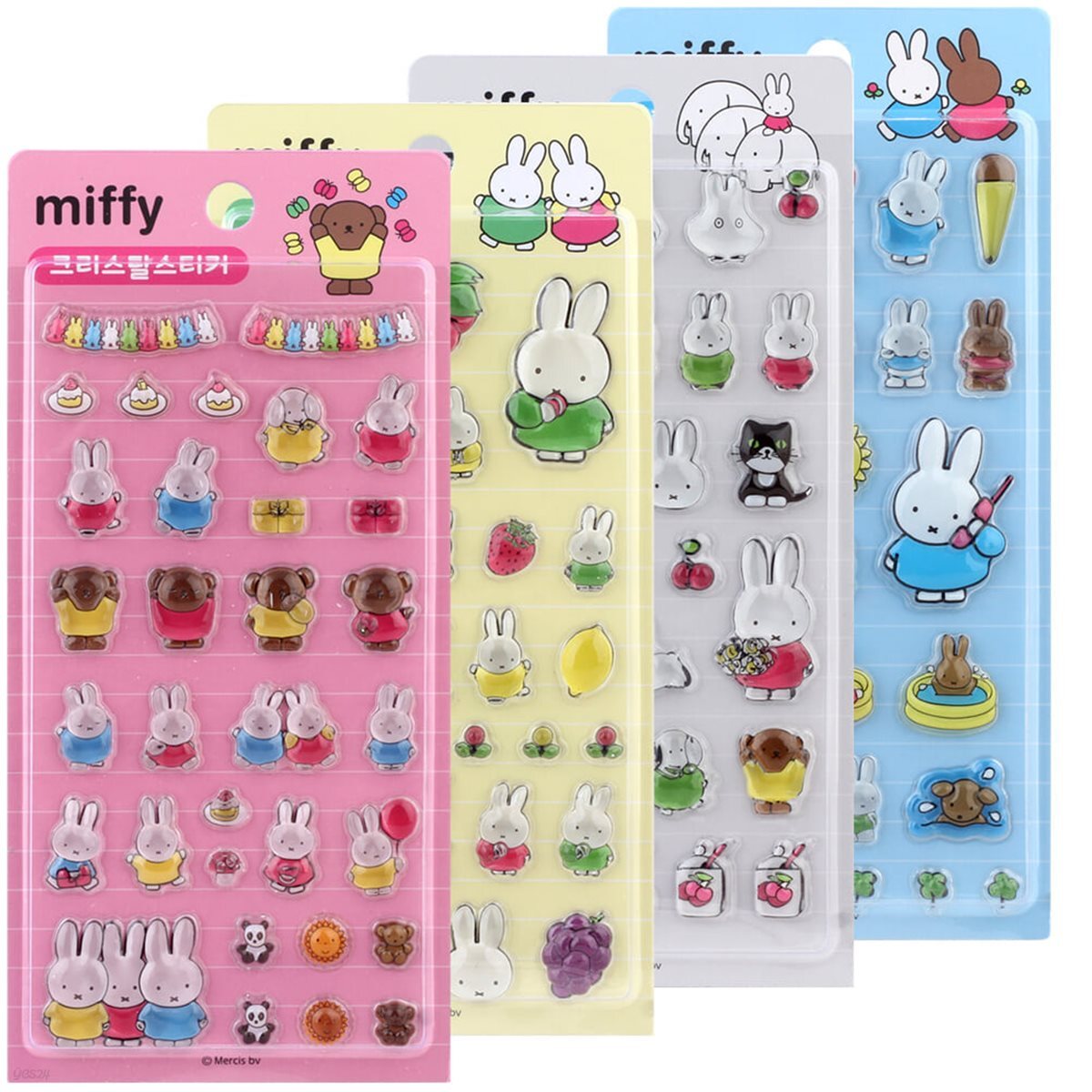 Miffy Korea | Miffy 3D Crystal Bonbon Stickers (4 Types)