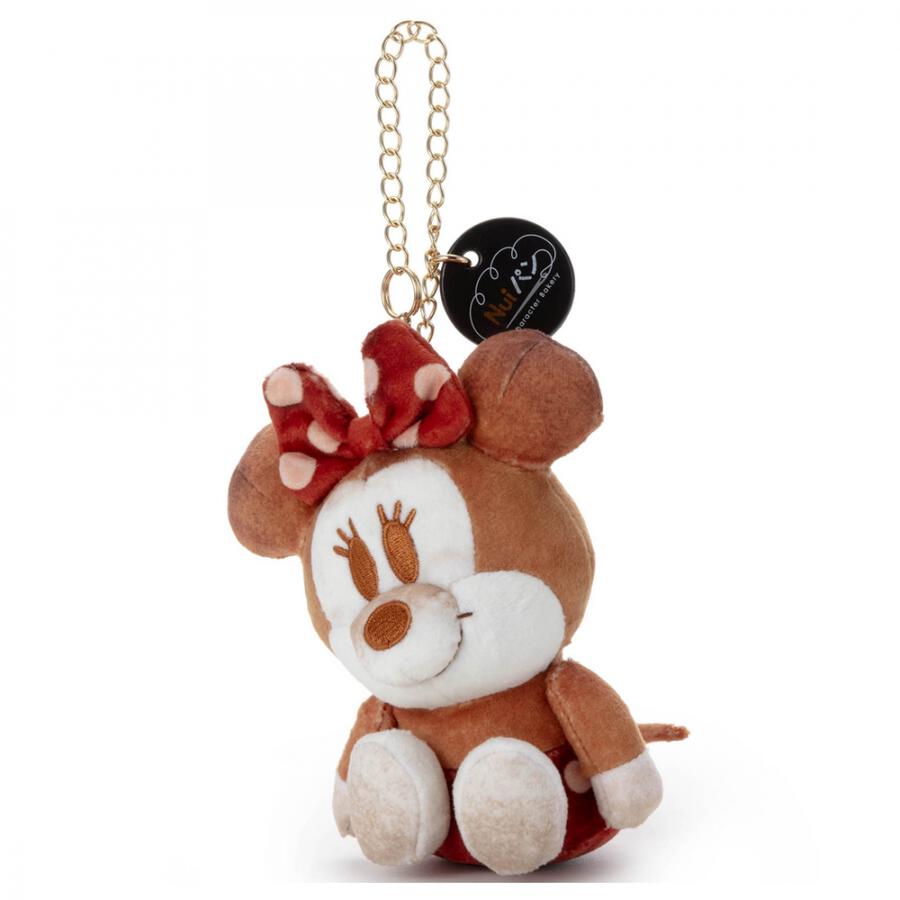 Disney Characters | Nui Bread Character Bakery Sitting Plush Keychain - Minnie