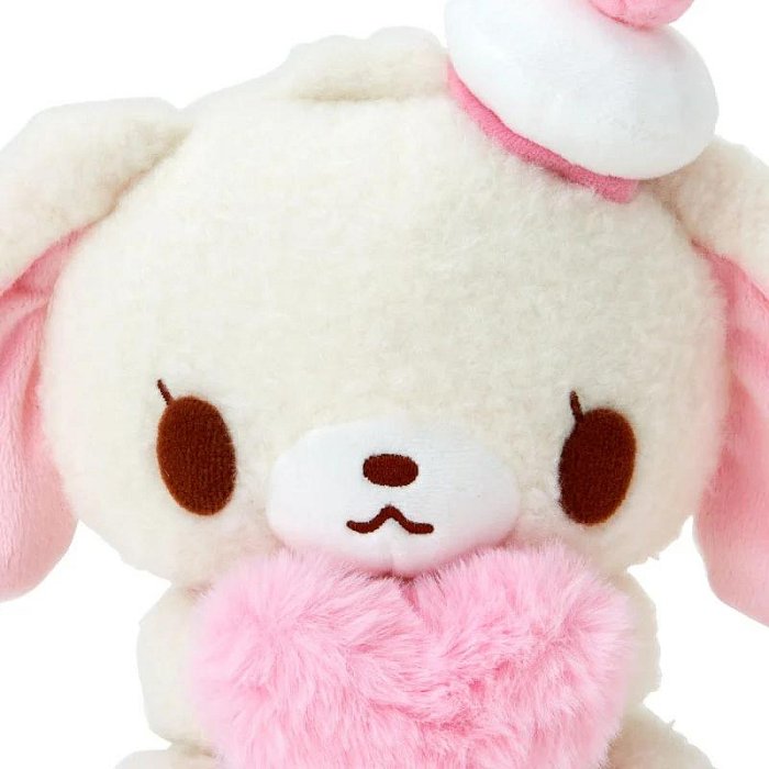 Sanrio | Fluffy Heart Design | Honey Cute Plush Toy Sugar Bunny Shirosa