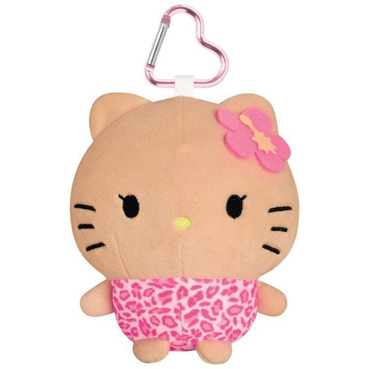 Sanrio | Hello Kitty High School Girl Gal Tann Mochi Nui Pouch - Leopard Hibiscus