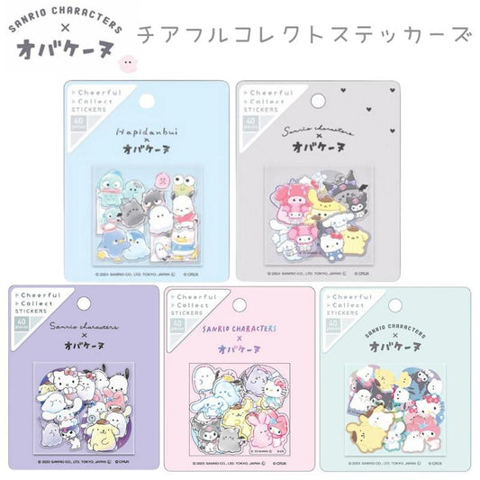 Sanrio | Cheerful Collect Stickers | Obakenu x Sanrio Characters Stickers