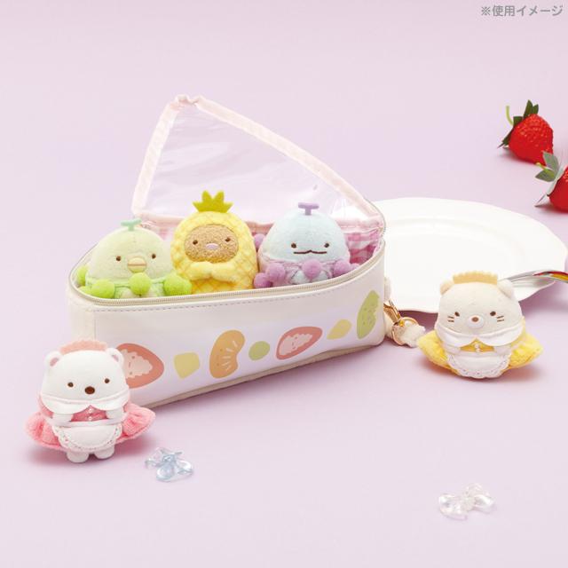 San-X | Sumikko Gurashi Fruit Parlor | Sumikko Gurashi Collection Outing Sumikko Hand-held Plush Pouch CA77001