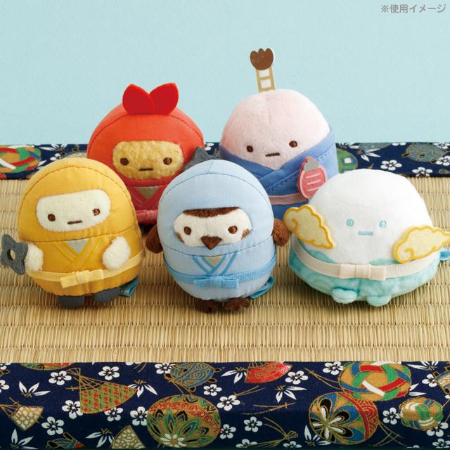 San-X | Sumikko Gurashi Ninja Series Assorted Hand-held Tenori Plush Toy MV74601