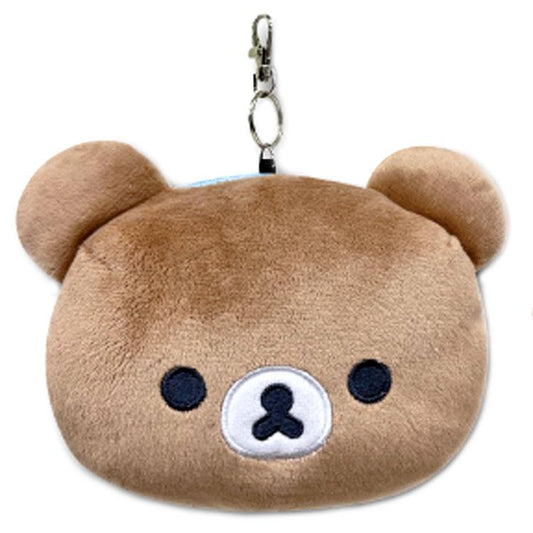 San-X | Rilakkuma Face Reel Pass Case - Chairoikoguma