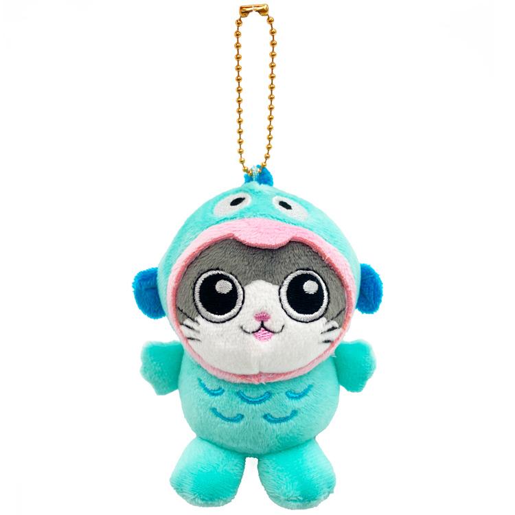 Sanrio | Uncle Reincarnated as a Cat x Hangyodon Ball Chain Mascot Holder