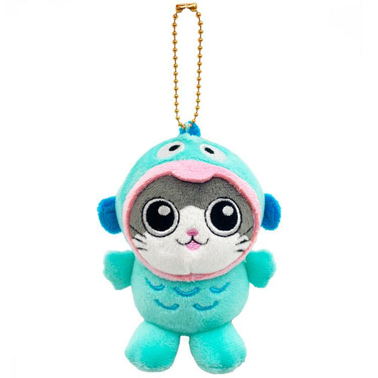 Sanrio | Uncle Reincarnated as a Cat x Hangyodon Ball Chain Mascot Holder