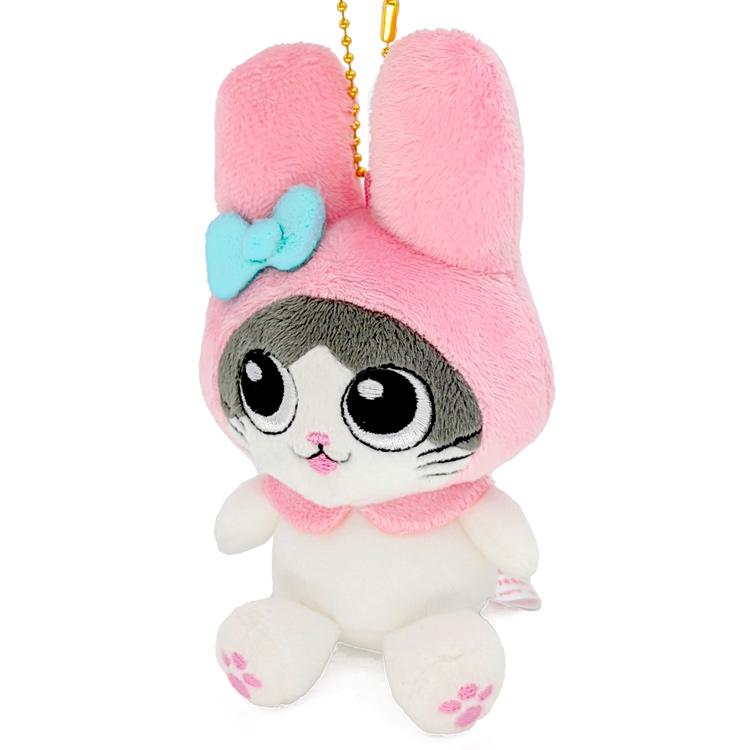 Sanrio | Uncle Reincarnated as a Cat x Melody Ball Chain Mascot Holder