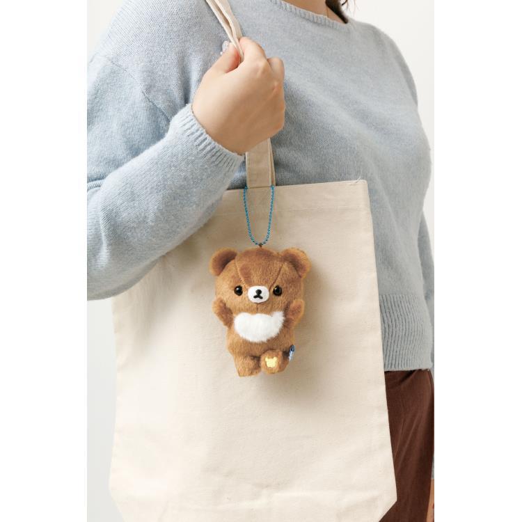 San-X | Rilakkuma Aokogu Otmari Series Hanging Plush Toy - Chairoikoguma MO85301