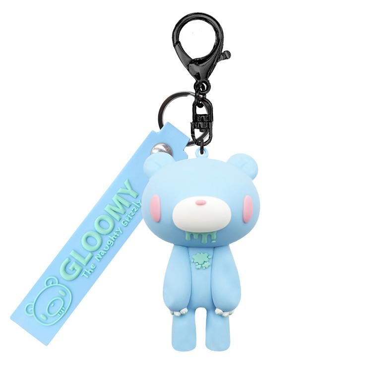 GLOOMY BEAR | GLOOMY The Naughty Grizzly Figure Keychain - COTTON BLUE
