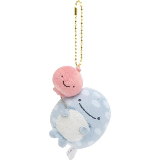 Jinbei San 10th Anniversary Balloon Fish Keychain - Light Blue