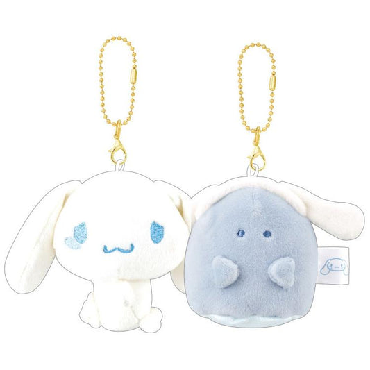 Sanrio | SANRIO Sanrio Characters x Obacane Collaboration | Niko Nui Magnet Mascot Keychain - Cinnamoroll x Obakane Niconui