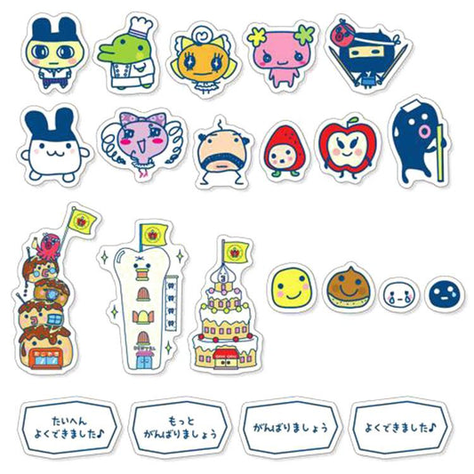 Tamagotchi | Tamagotchi Glitter Flake Seal Basic Marimo Craft 275009
