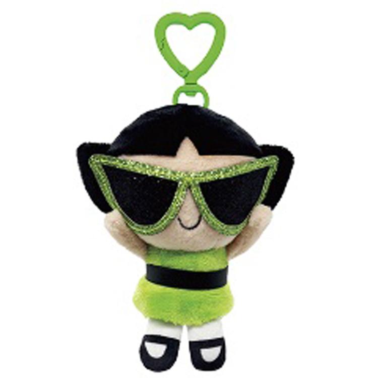 The Powerpuff Girls Plush Keychain - Buttercup Sunglasses