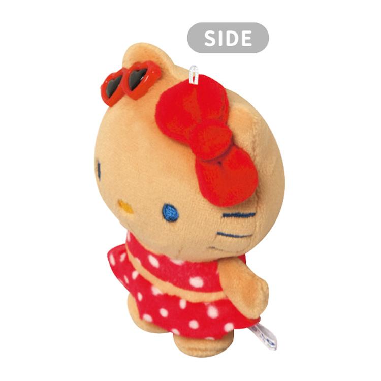 Sanrio |  Sanrio Characters Night Party Suntan x Night Pool Mascot Keychain - Hello Kitty