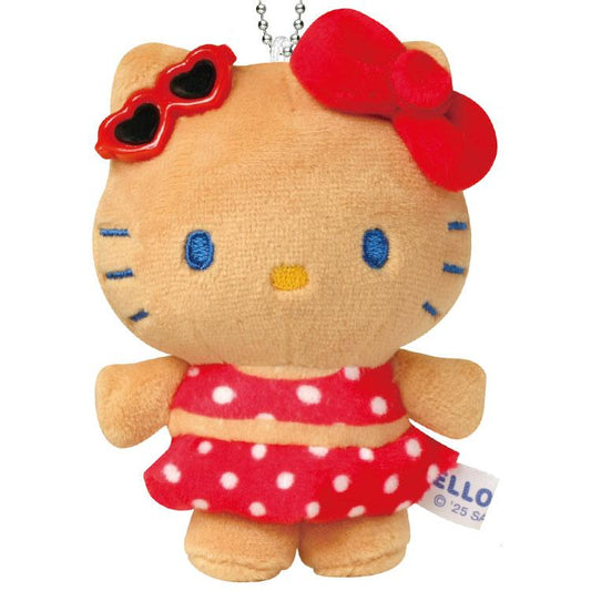 Sanrio |  Sanrio Characters Night Party Suntan x Night Pool Mascot Keychain - Hello Kitty