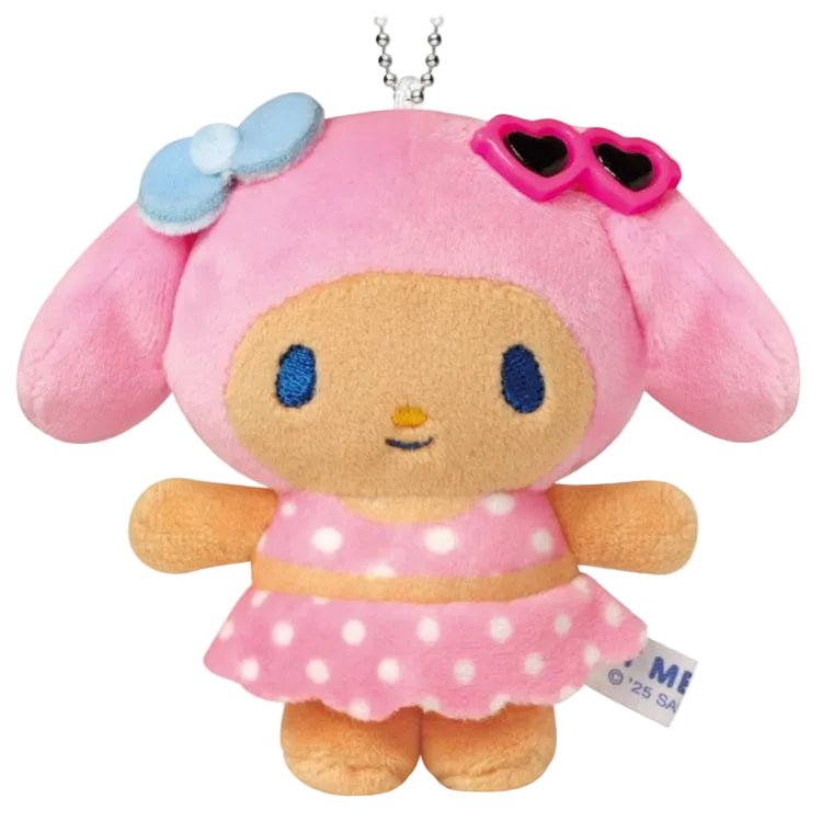 Sanrio |  Sanrio Characters Night Party Suntan x Night Pool Mascot Keychain - My Melody