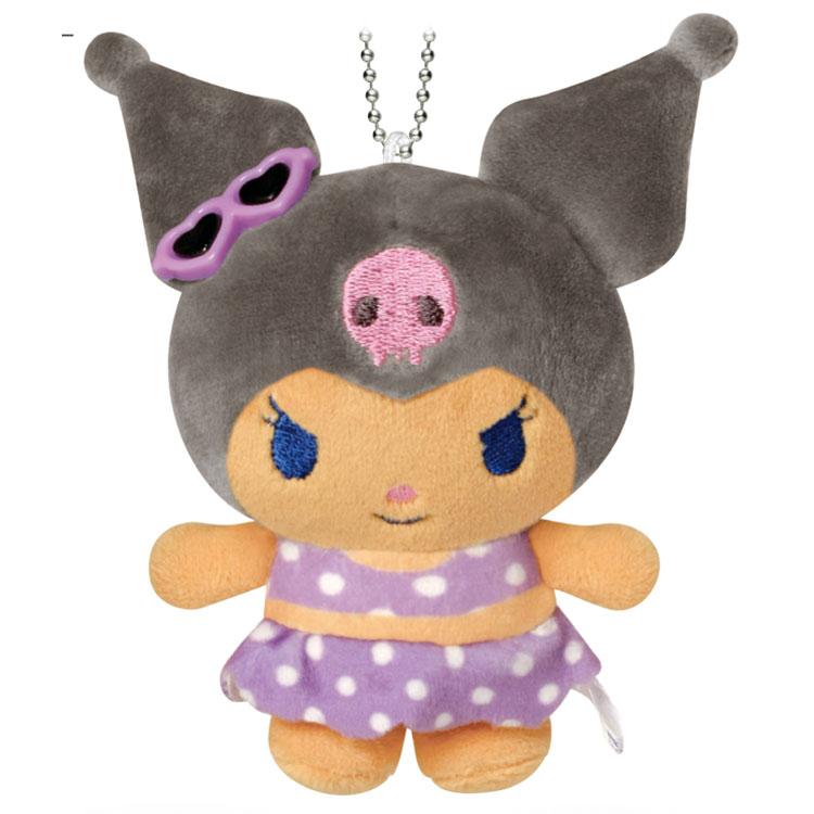 Sanrio |  Sanrio Characters Night Party Suntan x Night Pool Mascot Keychain - Kuromi