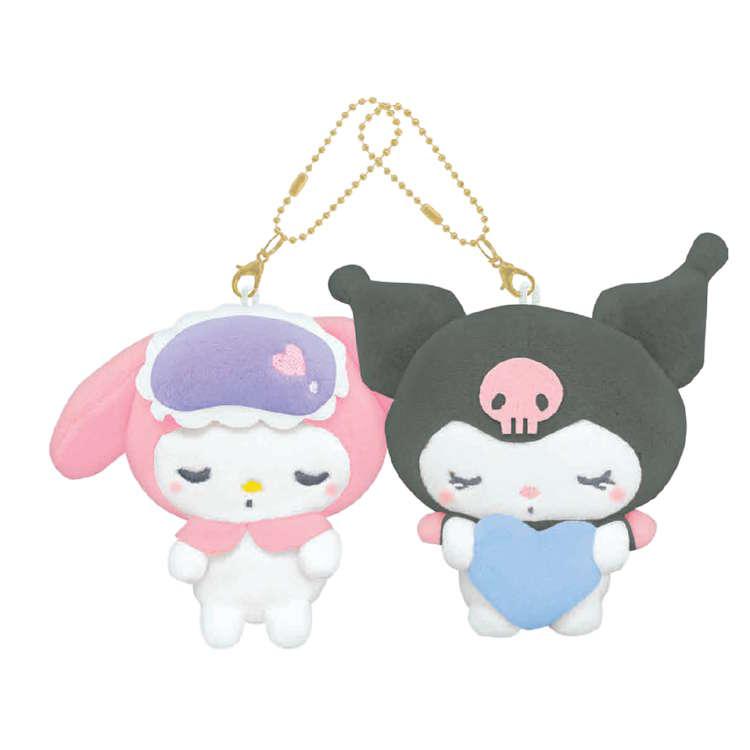 Sanrio | Sanrio Characters Munyatto Niko Nui Magnet Mascot Keychain - My Melody & Kuromi