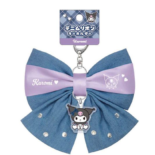 Sanrio | Sanrio Characters Denim Series Ribbon Keychain - Kuromi