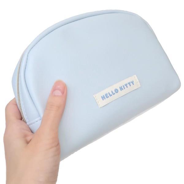 Sanrio | Hello Kitty Lizy Blue Round Accessory Pouch - White