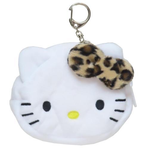Sanrio | Hello Kitty Mini Face Pouch - Leopard Print Brown