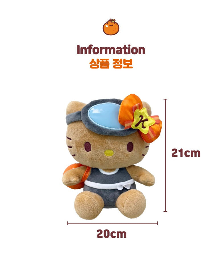 Sanrio Korea | Sanrio Hello Kitty Jeju Island Limited Haenyeo (Women Divers) Plush Toy