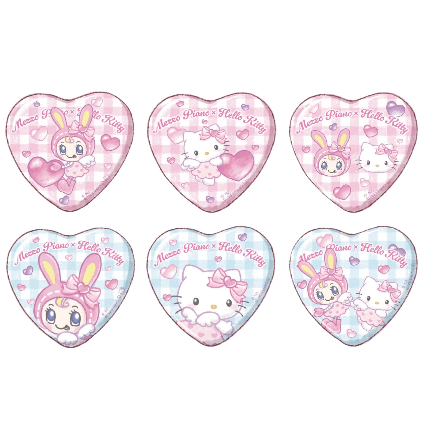 Sanrio | Mezzo Piano x Hello Kitty Secret Can Badge Blind Box (6 Types）