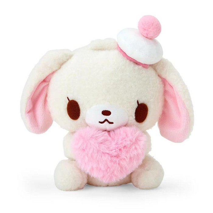 Sanrio | Fluffy Heart Design | Honey Cute Plush Toy Sugar Bunny Shirosa