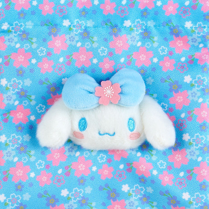 Sanrio | Sakura Kimono Design Drawstring Bag - Cinnamoroll Face