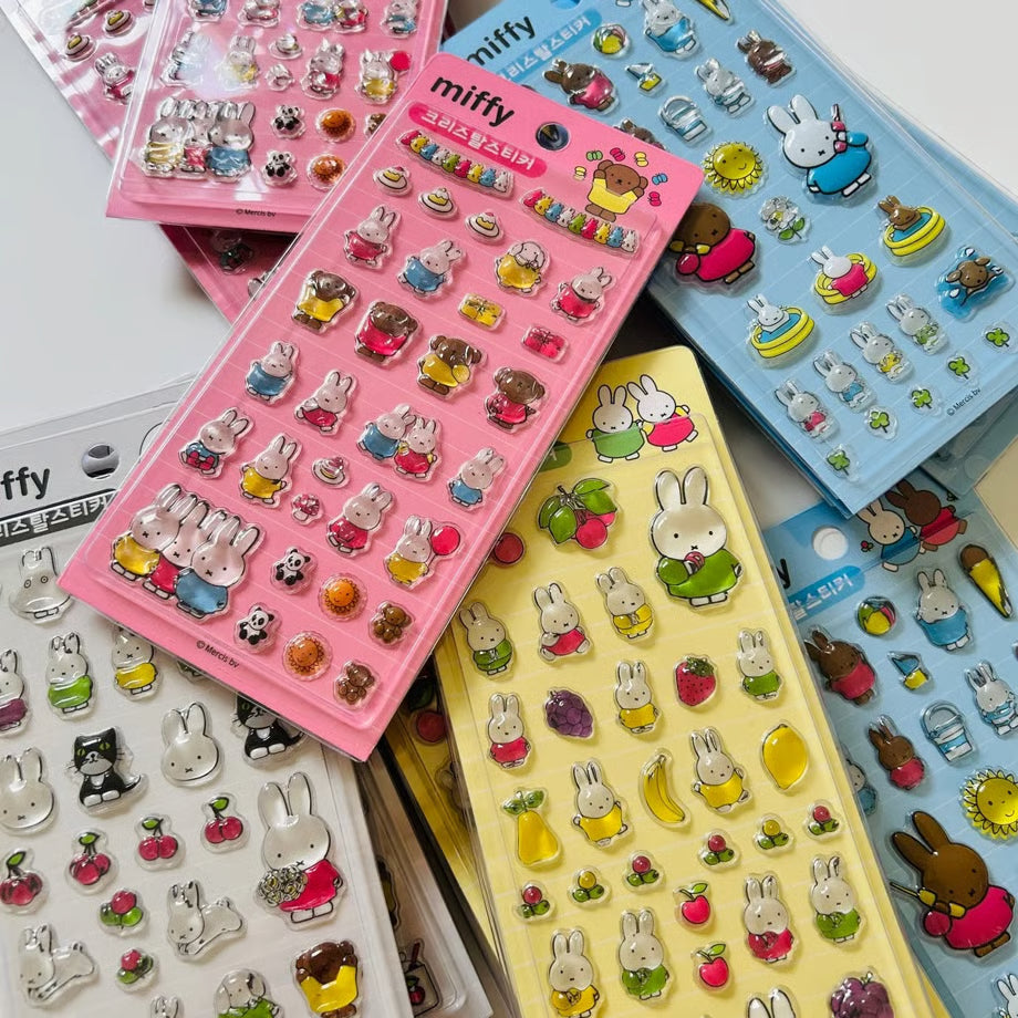 Miffy Korea | Miffy 3D Crystal Bonbon Stickers (4 Types)