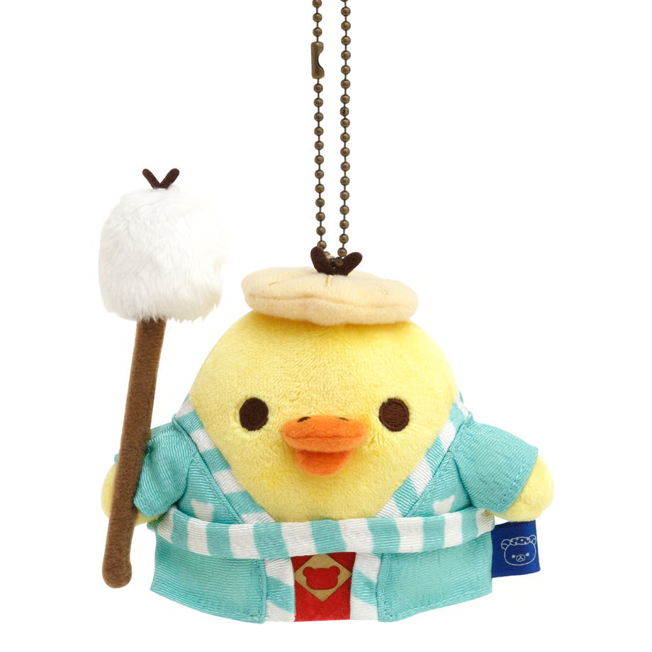 San-X | 'Rilakkuma Bath Limited | Kurokawa Yuburasage Hanging Plush Toy - Kiiroitori