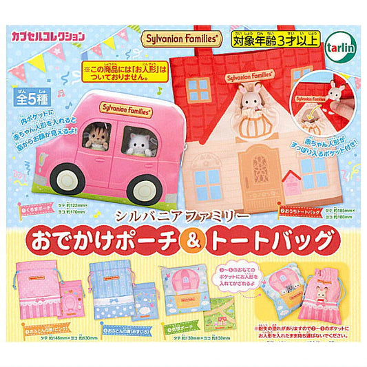 Gacha Gacha Capsule Toy Toysanta | Sylvanian Families Odekake Pouch & Tote Bag